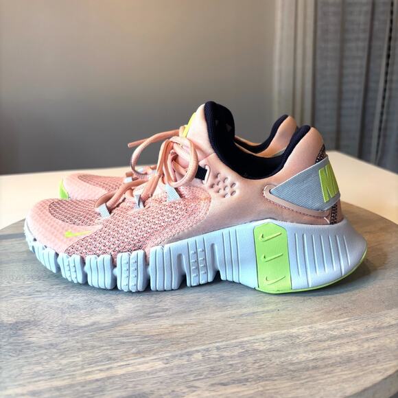 Nike Free Metcon 4 Artic Orange Green CZ0596-800 Women's Size 7 Sneakers Shoes - Picture 2 of 10